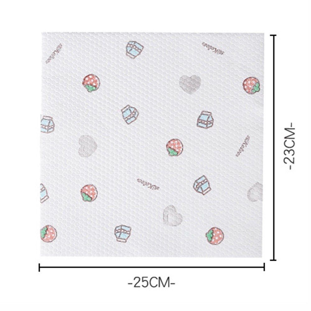 50Pcs/Roll Dry And Wet Non-woven Dishcloth Printing Paper