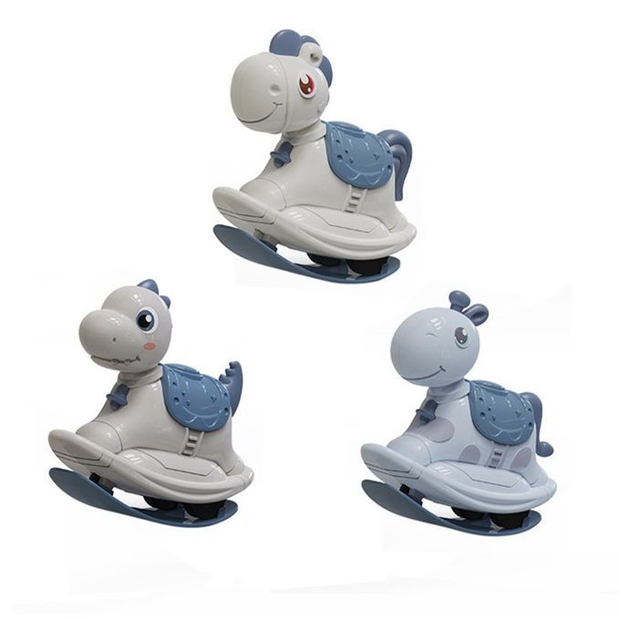 Kids Toy Ar Push-slide Horse Kindergarten Gift Ro King Inertial Pull Ba K Ar-white-13.5*6.5*13 M
