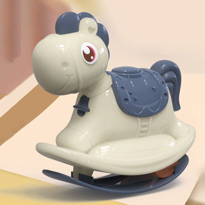 Kids Toy Ar Push-slide Horse Kindergarten Gift Ro King Inertial Pull Ba K Ar-white-13.5*6.5*13 M
