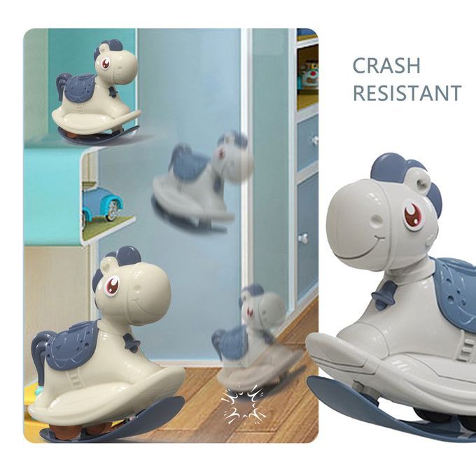 Kids Toy Ar Push-slide Horse Kindergarten Gift Ro King Inertial Pull Ba K Ar-white-13.5*6.5*13 M