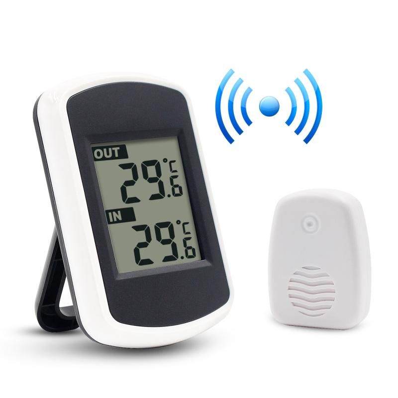 LCD Digital Wireless Thermometer - Indoor/Outdoor Gauge