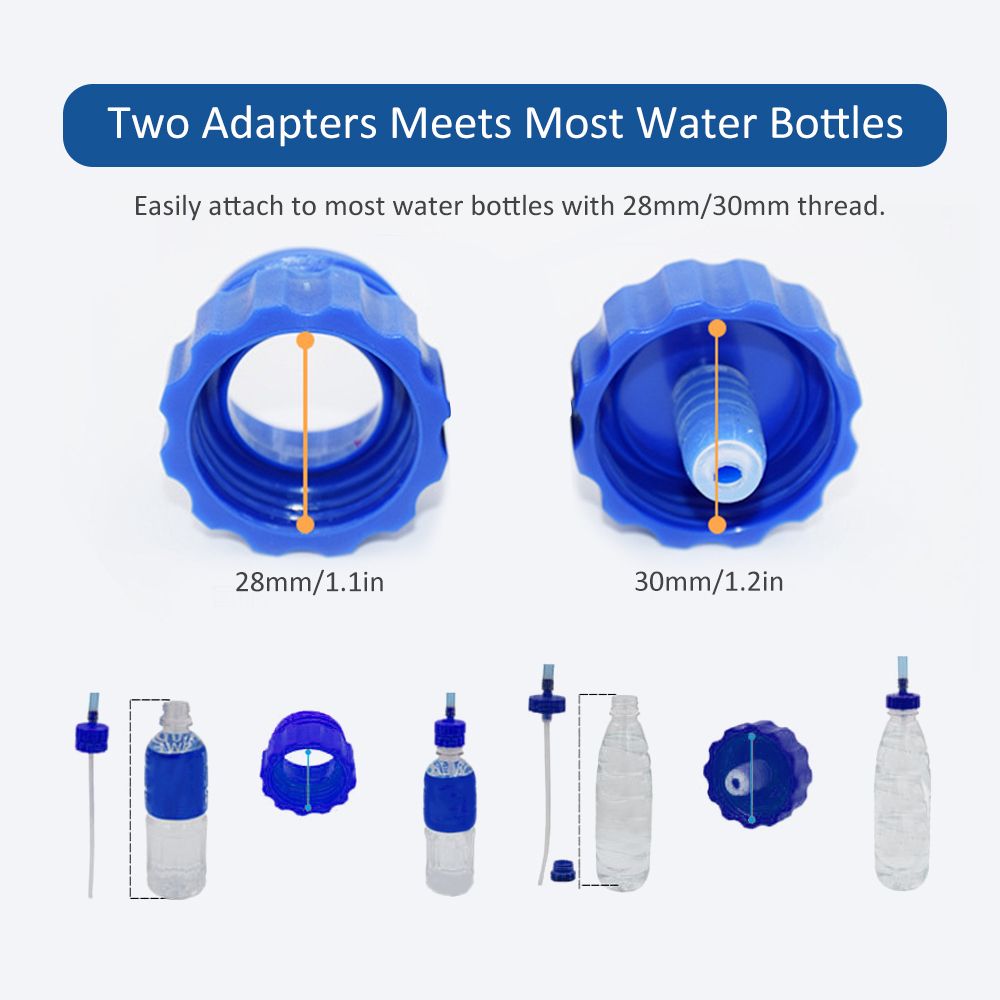 Water Bottle Drinking Tube With Double Adapter Hydration