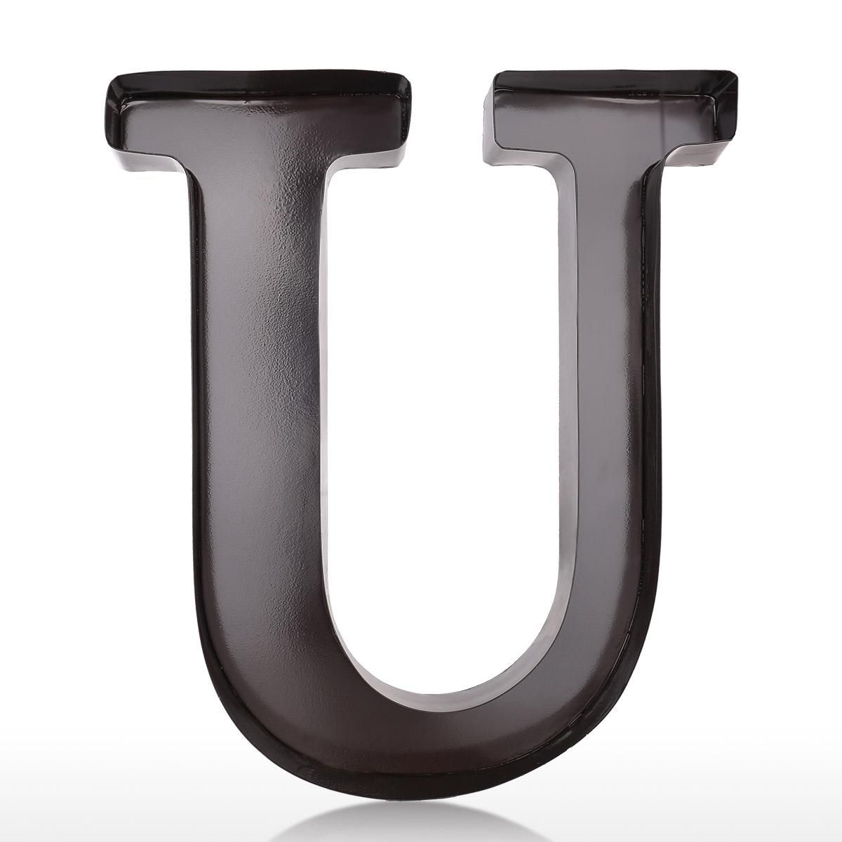Letter U Cork Holder Wall Art Cork Box Wall Mounted Cork Collector Decorative Wall Letter