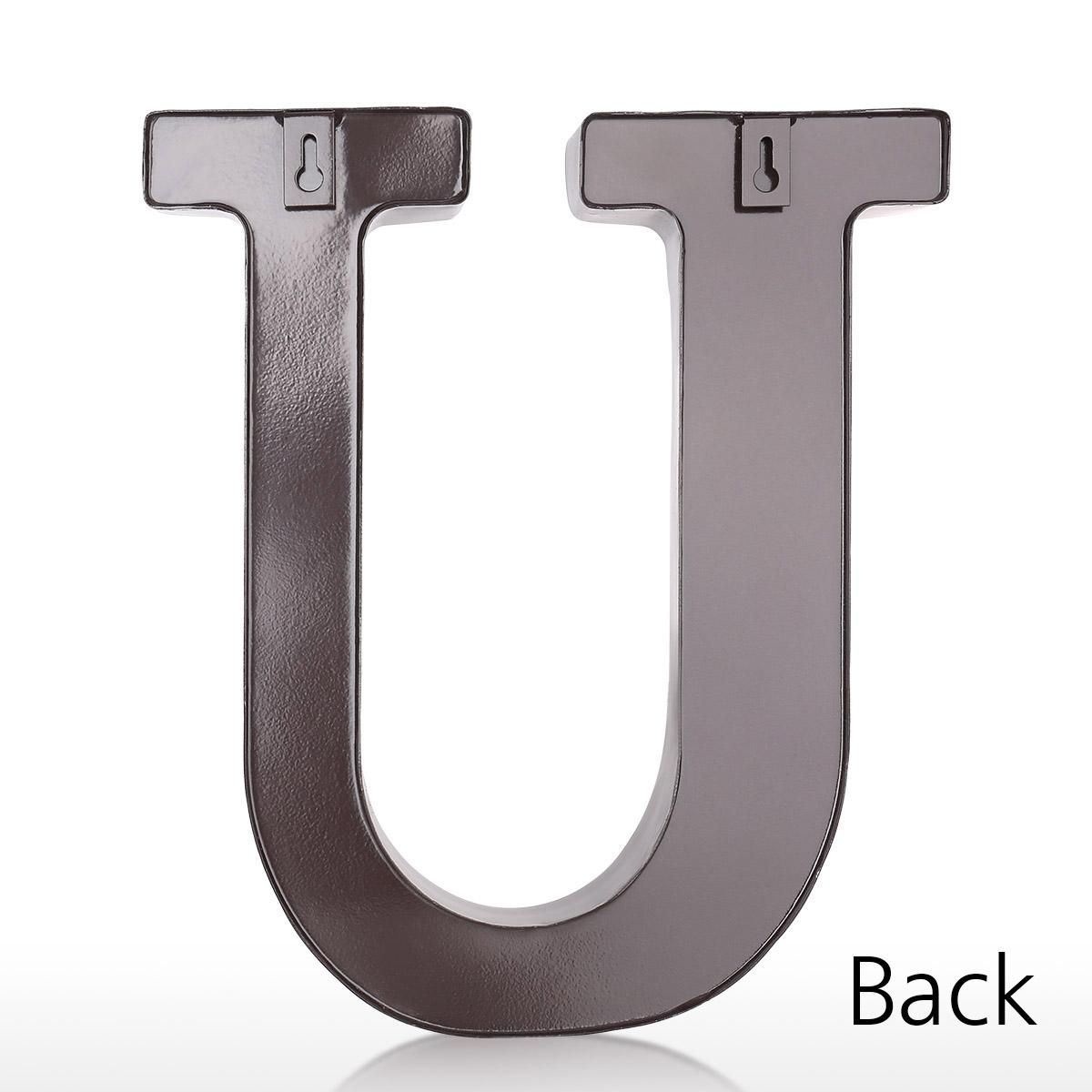 Letter U Cork Holder Wall Art Cork Box Wall Mounted Cork Collector Decorative Wall Letter