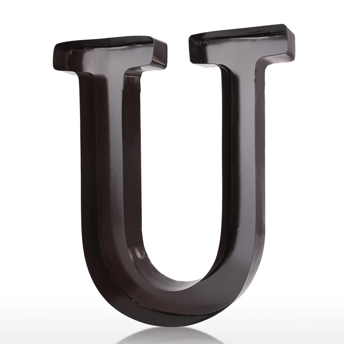 Letter U Cork Holder Wall Art Cork Box Wall Mounted Cork Collector Decorative Wall Letter