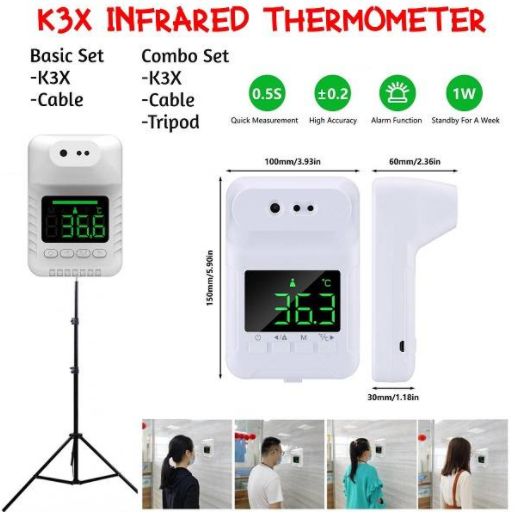 Accurate Reading Rechargeable Infrared Thermometer + 6ft Tripod Stand