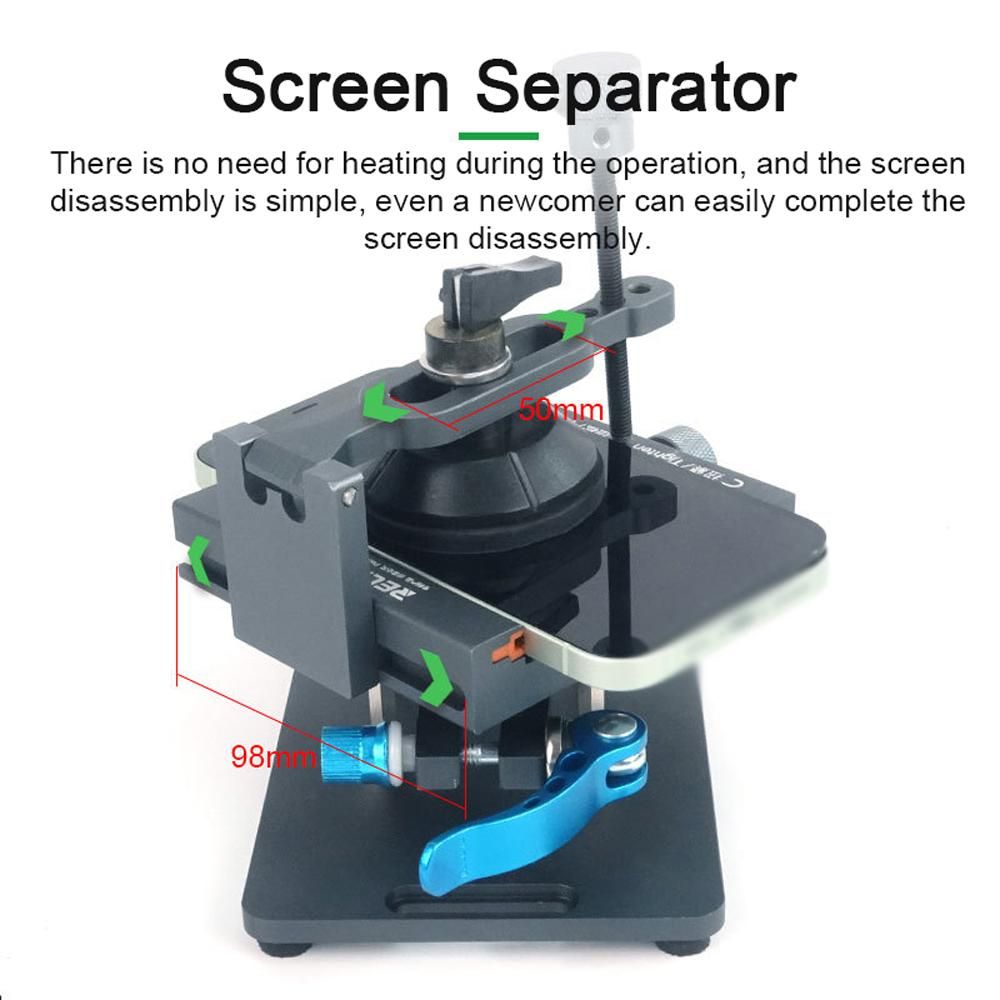 Universal Mobilephone LCD Screen Separator Heat-Free Screen Glass Rear Cover Separation Tool 360 ° Rotating Fixture Mobilephone Screen Separation Tool