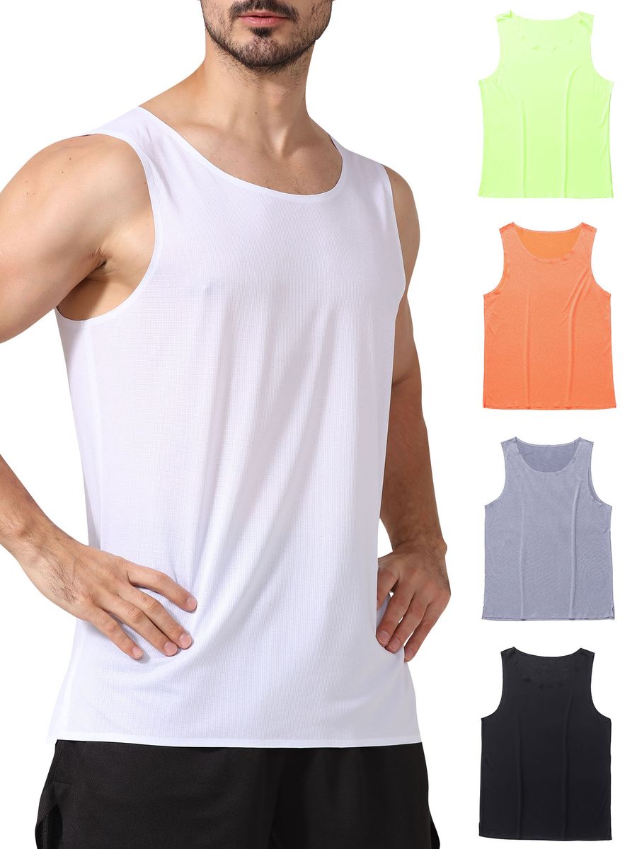 Men Sports Tank Tops Sleeveless Lightweight Running Vest