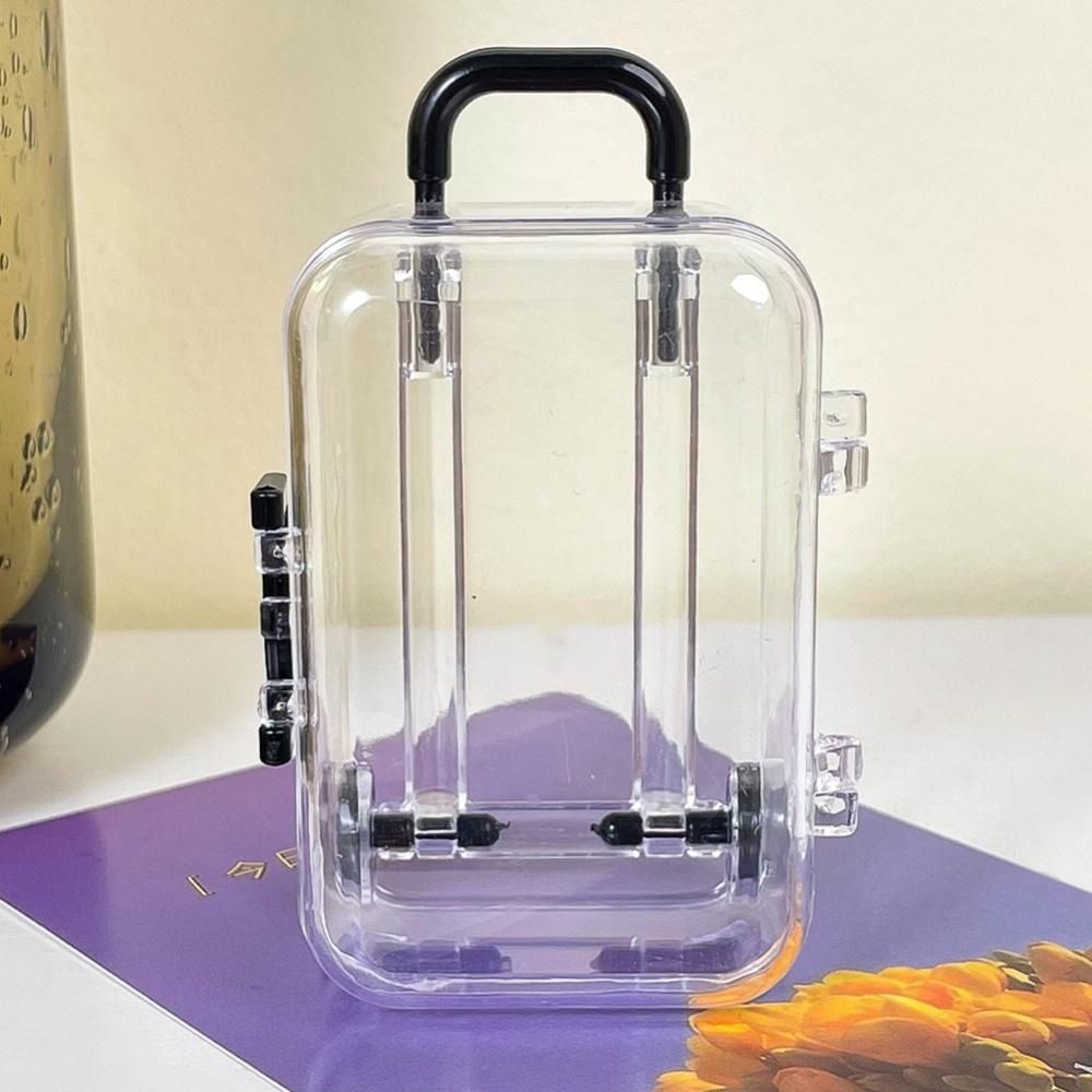 Mini Roller Travel Suitcase Candy Box Personty Creative Wedding Candy Box Small Luggage Trolley Case Candy Toy