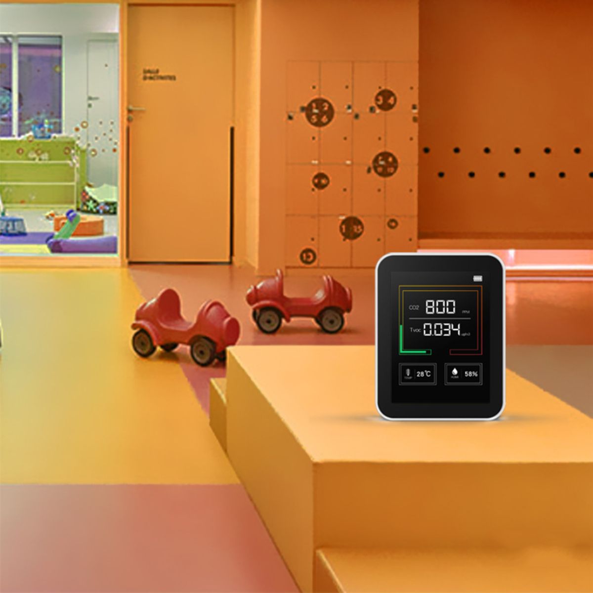 CO2 TVOC Temperature Humidity Air Quality Detector Hazardous