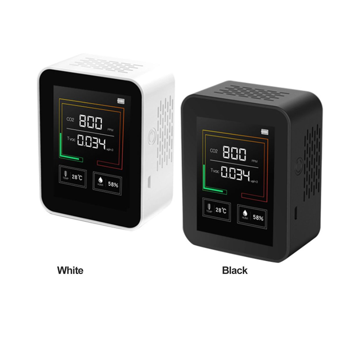 CO2 TVOC Temperature Humidity Air Quality Detector Hazardous