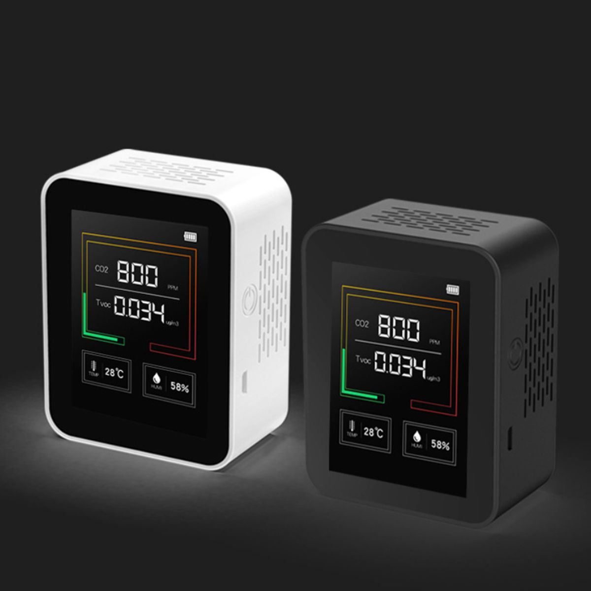 CO2 TVOC Temperature Humidity Air Quality Detector Hazardous