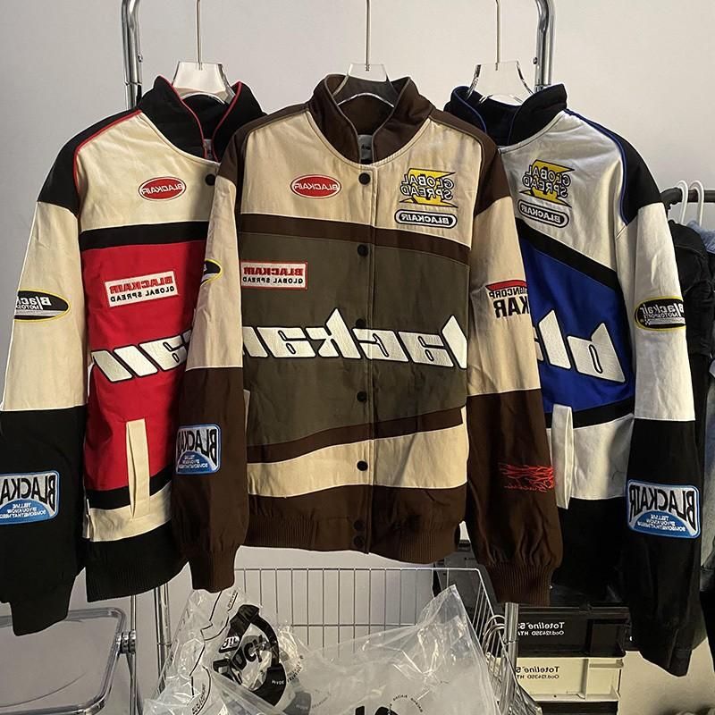 American vinage racing sui baseball jacke jacke men's high sree hiphop moorcycle baseball
