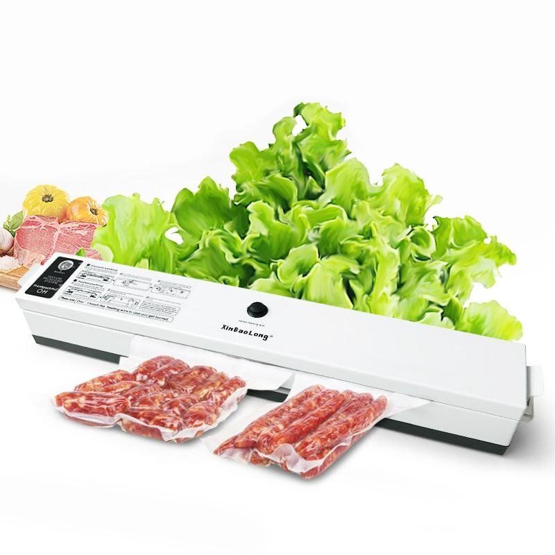 Black Household Food Vacuum Sealer Packaging Machine 220V Film Sealing Sealer Vacuum Packer 15 Pcs Bags Vacuum Sealer 220 V Eurocode