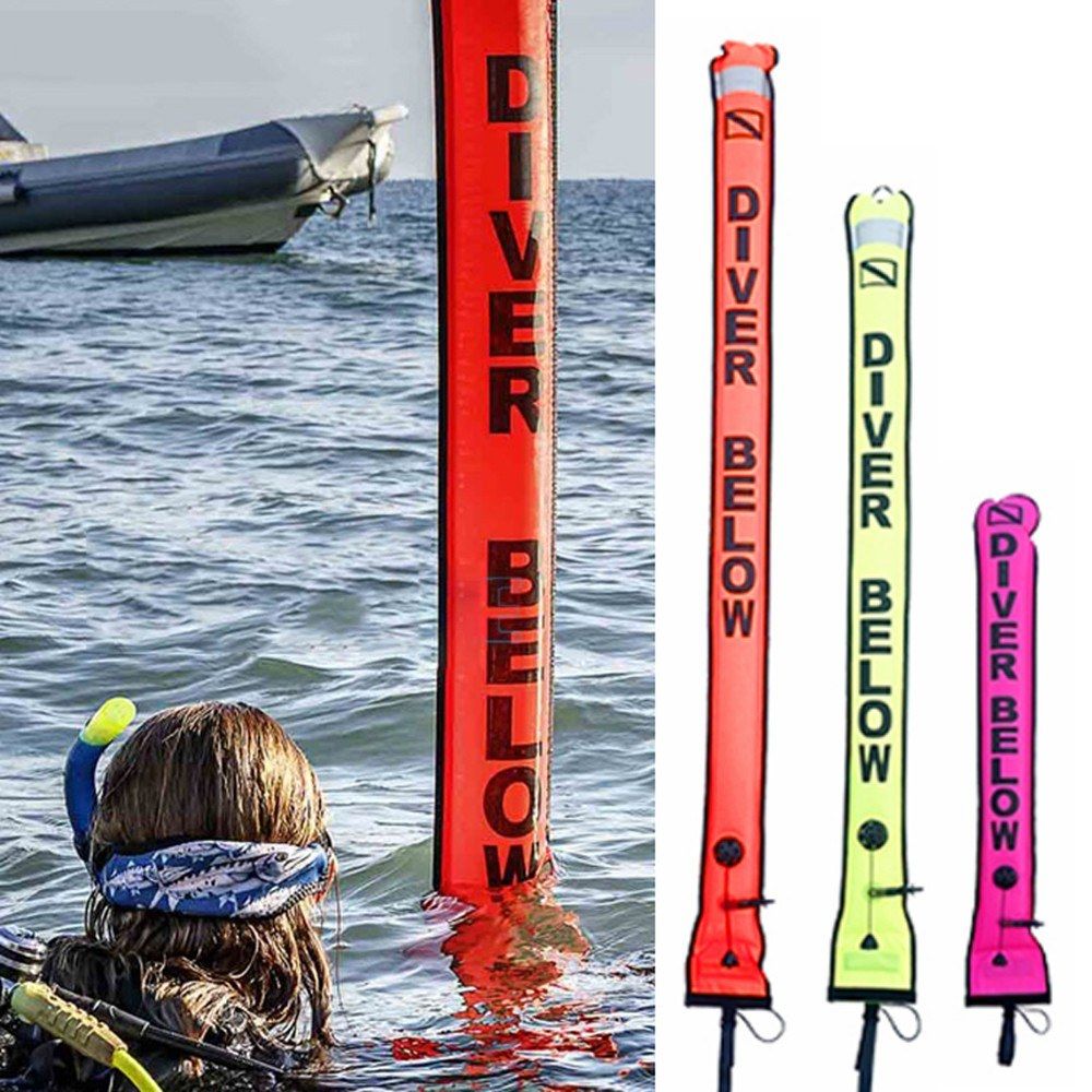 1.5M  Colorful Visible Inflatable Signal Tube Scuba Diving