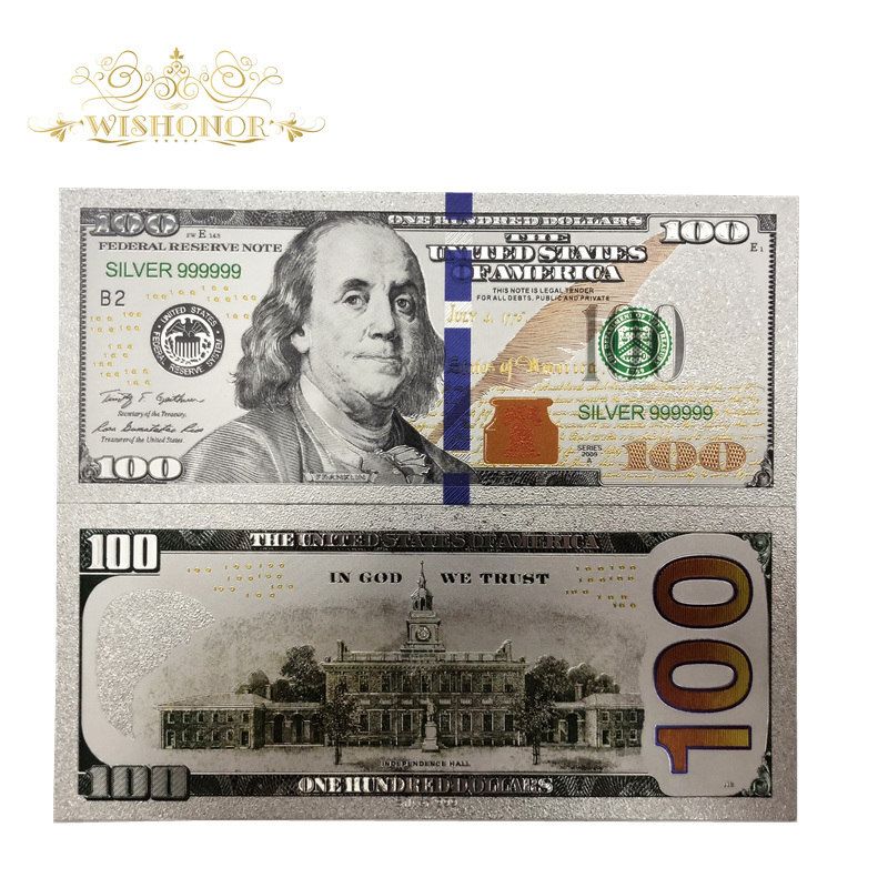 10Pcs Christmas American 2 Dollar Bills In Paper Money