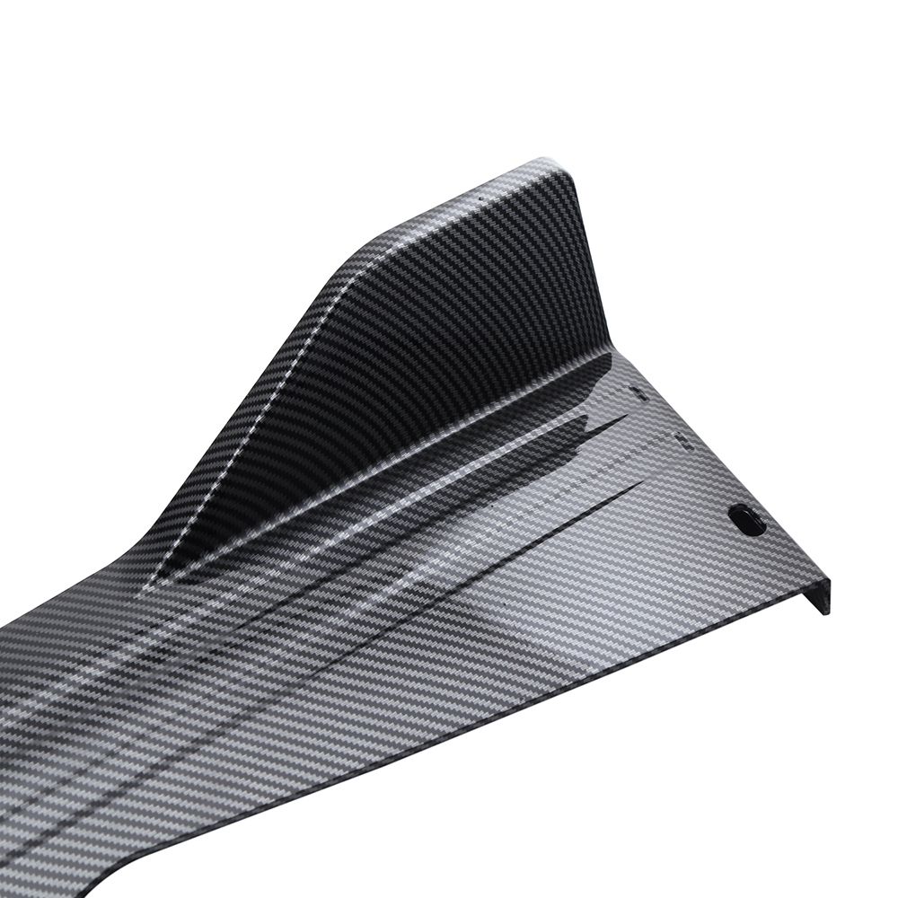 Rear Bumper Lip Splitter Carbon Fiber Universal Car Side