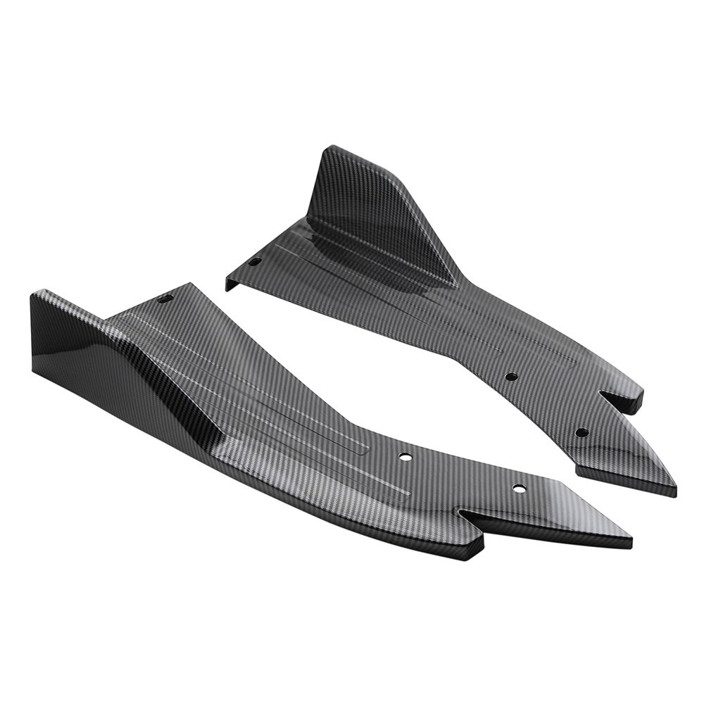 Rear Bumper Lip Splitter Carbon Fiber Universal Car Side