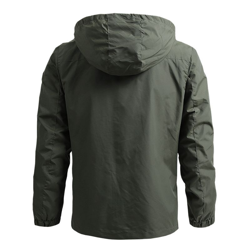 Spring Men #39;s Mid-length Jacket 2022 New Detachable Cap