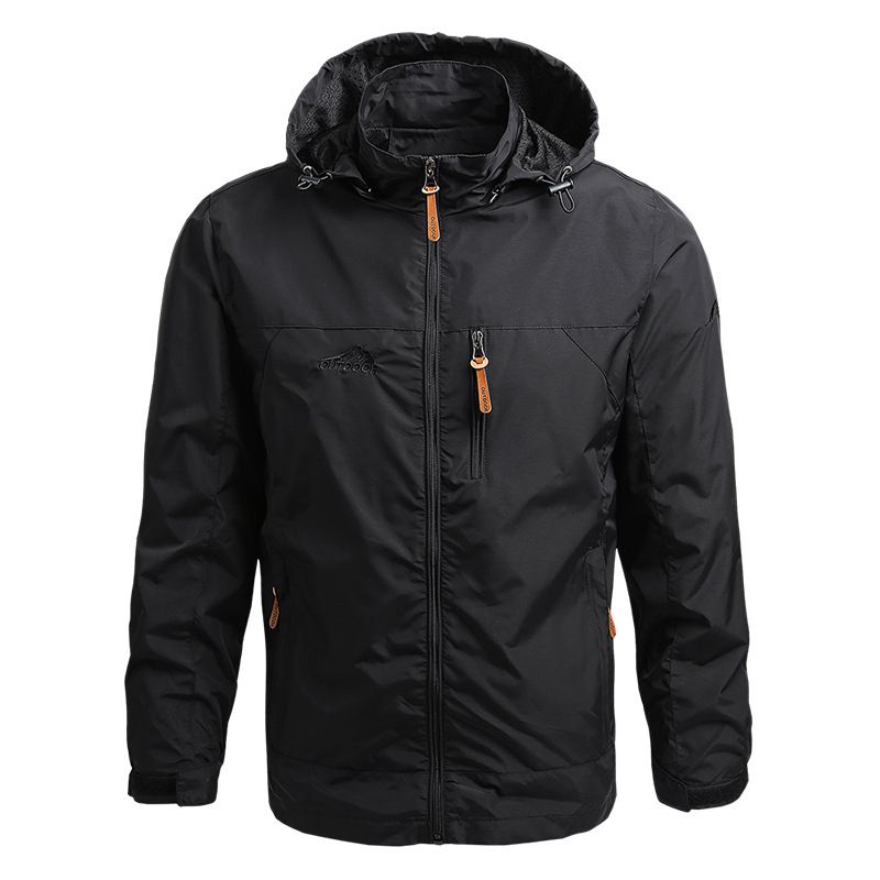 Spring Men #39;s Mid-length Jacket 2022 New Detachable Cap