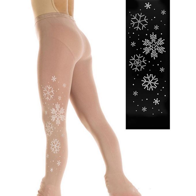 Thick  Ice Skating Tights Over Boot Buckled Figure Roller Skating M