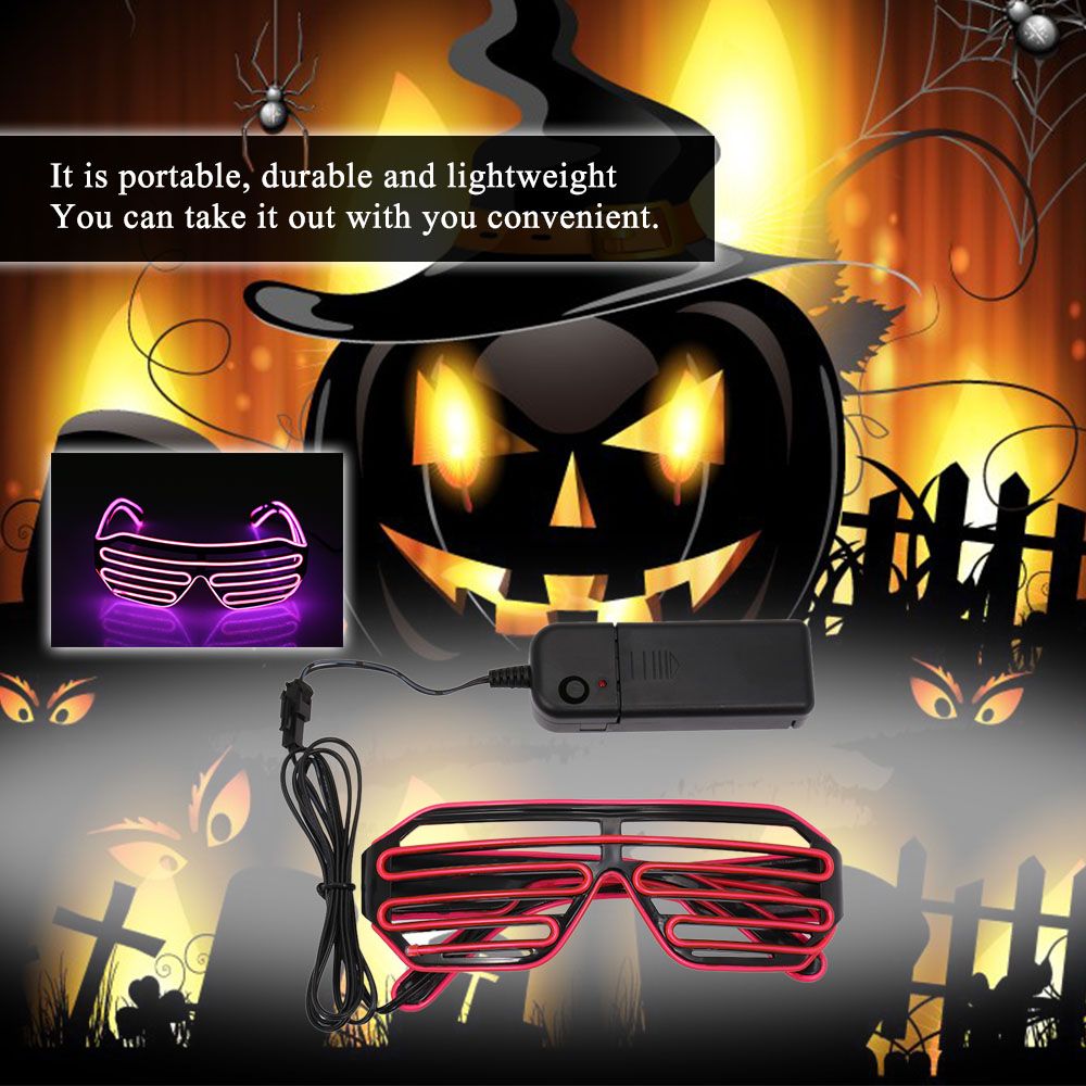 Plastic LED Glasses Flashing Eyeglass Wire Luminous Glowing