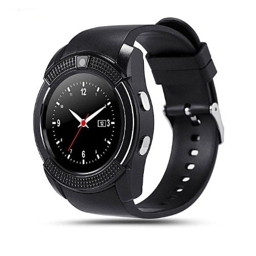 V8 Smart Watch Sim/tf Card Port - Black