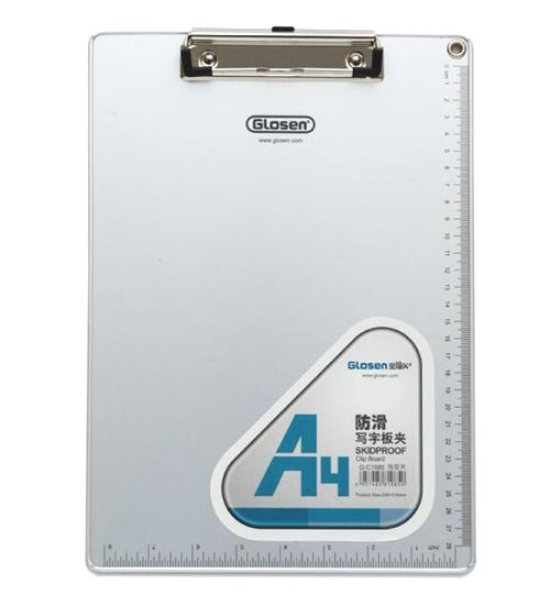 A4 Aluminum Clipboard Writing Pad Folder School Office Stationery Supplies- 31.5x22.5cm