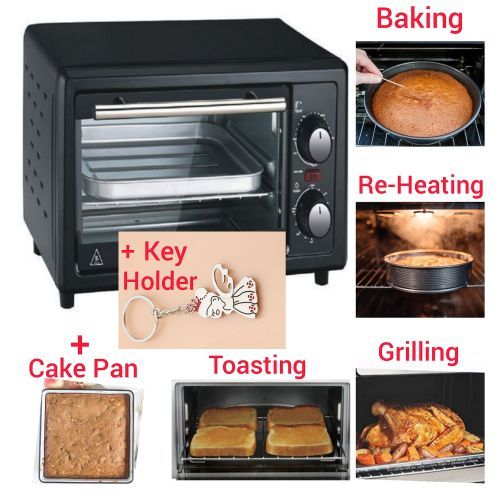 Heating + Toasting+ Oven+ Baking + Grilling - 11 Litres + Cake Pan + 3D Key Holder