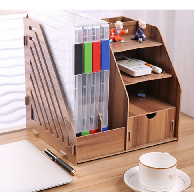 2 PCS A4 Size Transparent Storage Box Clear Plastic Document Paper Filling File Case Portable Ducoment Storage Holder(Red)