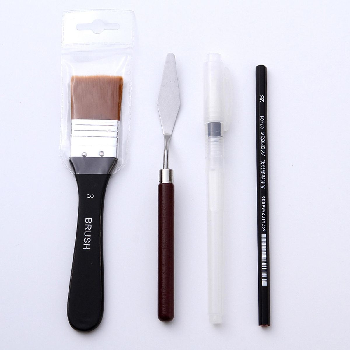 18pcs Artist Paint Brushes Set Bag Pack with Scraper Watercolor Brush Pen Nylon Hair Delicate Wooden   Handle Paintbrushes Carry Canvas Case Art Supplies Gift for Children Adults Beginners for Acrylic Oil Watercolor Gouache N