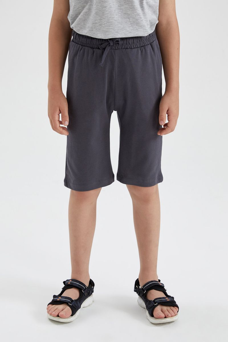 Boy Knitted Bermuda -Anthracite