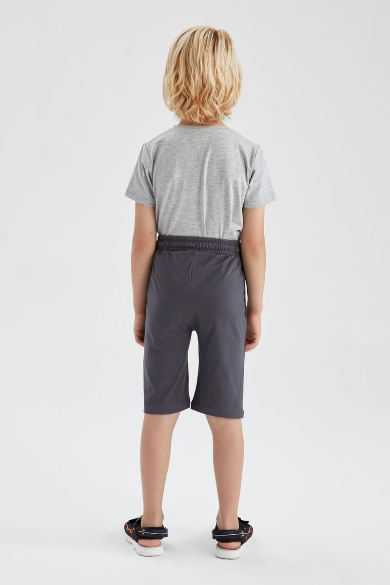 Boy Knitted Bermuda -Anthracite