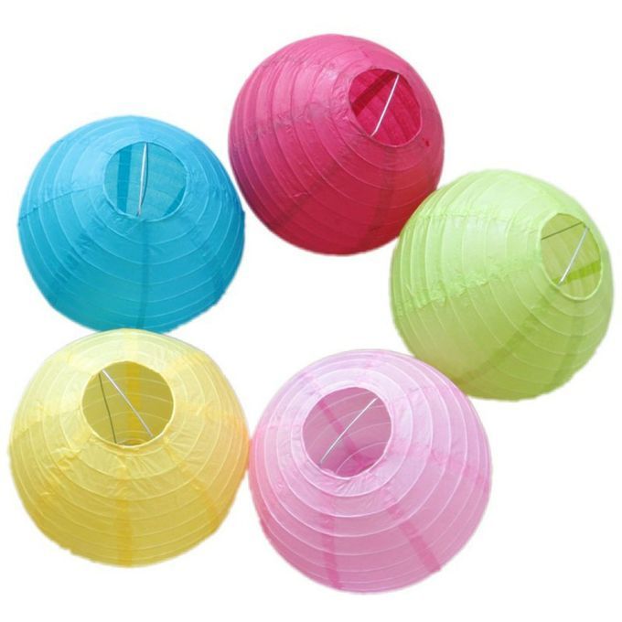 Round  Hinese Paper Lanterns Birthday Wedding De Oration Gift DIY  Rafts-light Pink-6 In Hes
