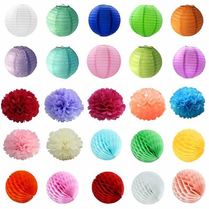 Round  Hinese Paper Lanterns Birthday Wedding De Oration Gift DIY  Rafts-light Pink-6 In Hes