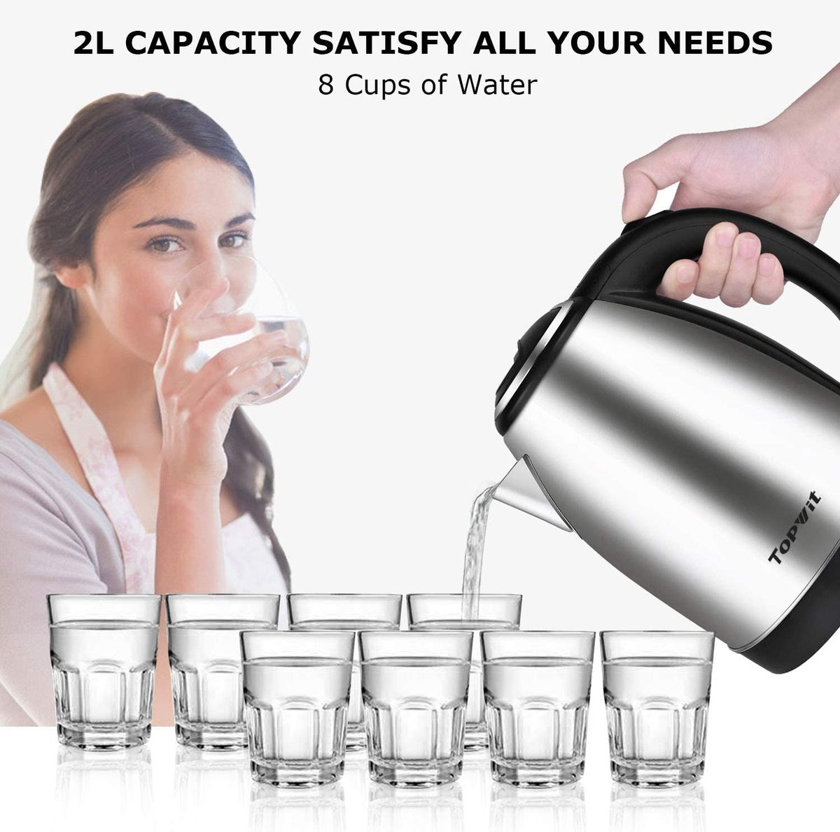 Fast Electric Heating Kettle Jug  1.8L