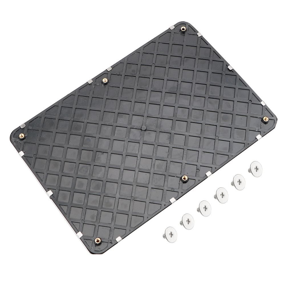 Stainless Steel Plate Carpet Auto Interior Floor Mat Patch Foot Heel Pedal Universal Driver Car Side Floor Carpet Mats