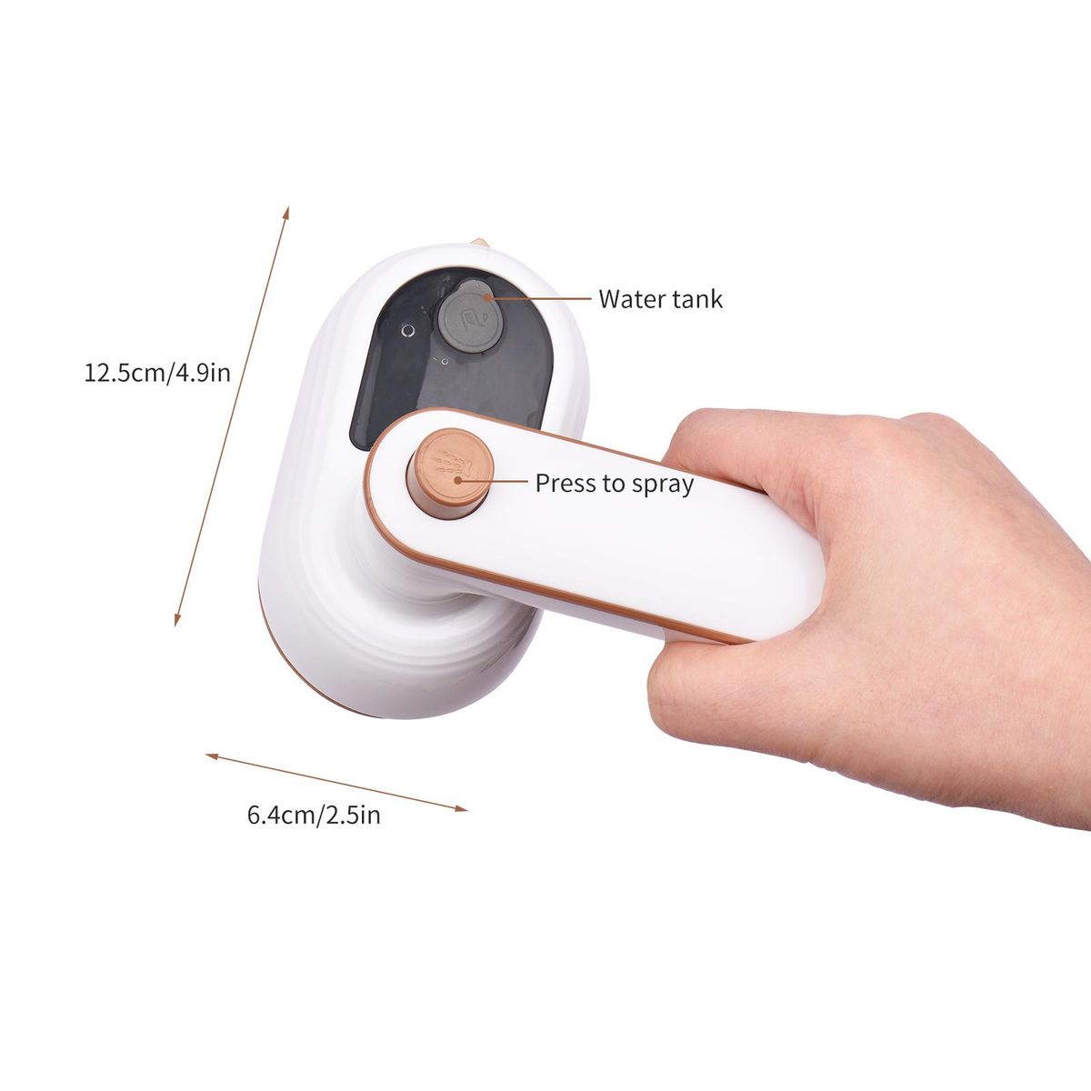 Mini Heat Press Machine T-Shirt Printing Steam Heating Transfer Press Handheld Iron Machines Support Dry Wet Ironing for Clothes Bags Hats Pads Blanket Phone Case Portable HTV Vinly Projects DIY Home Business