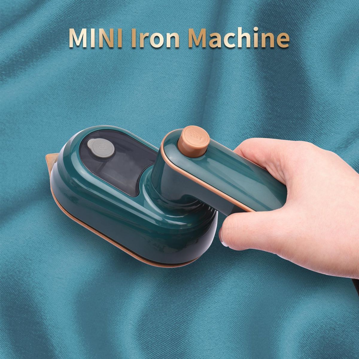 Mini Heat Press Machine T-Shirt Printing Steam Heating Transfer Press Handheld Iron Machines Support Dry Wet Ironing for Clothes Bags Hats Pads Blanket Phone Case Portable HTV Vinly Projects DIY Home Business
