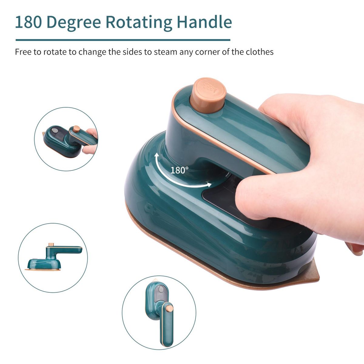 Mini Heat Press Machine T-Shirt Printing Steam Heating Transfer Press Handheld Iron Machines Support Dry Wet Ironing for Clothes Bags Hats Pads Blanket Phone Case Portable HTV Vinly Projects DIY Home Business