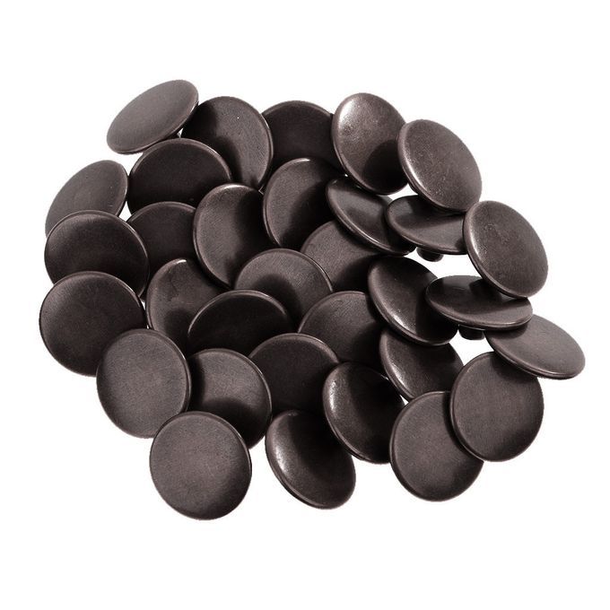 30 Sets Metal Snap Buttons Press Stud Popper Fasteners 15mm Grey Black