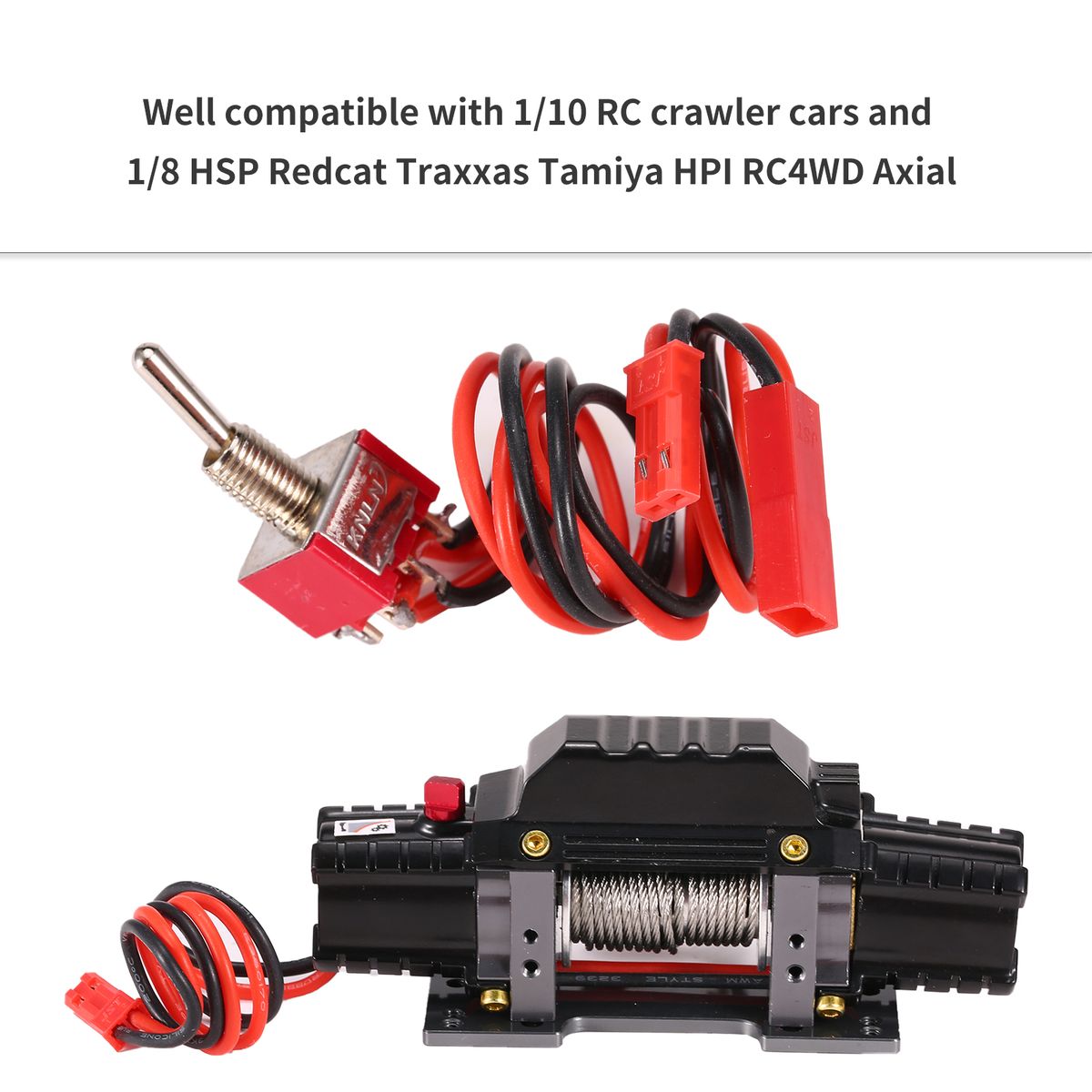 RC Car Dual Motors Metal Winch RC Car Metal Winch Large Load