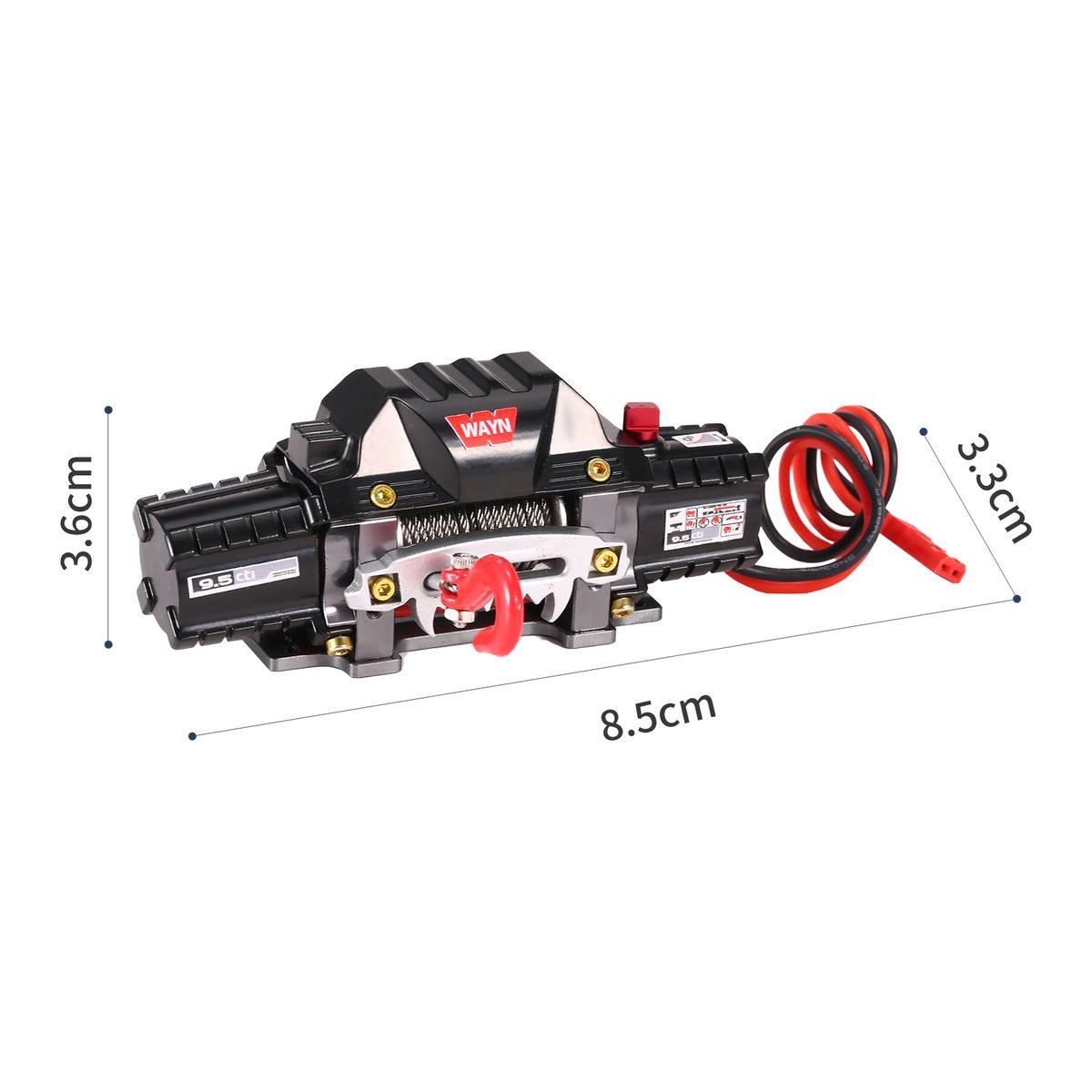 RC Car Dual Motors Metal Winch RC Car Metal Winch Large Load