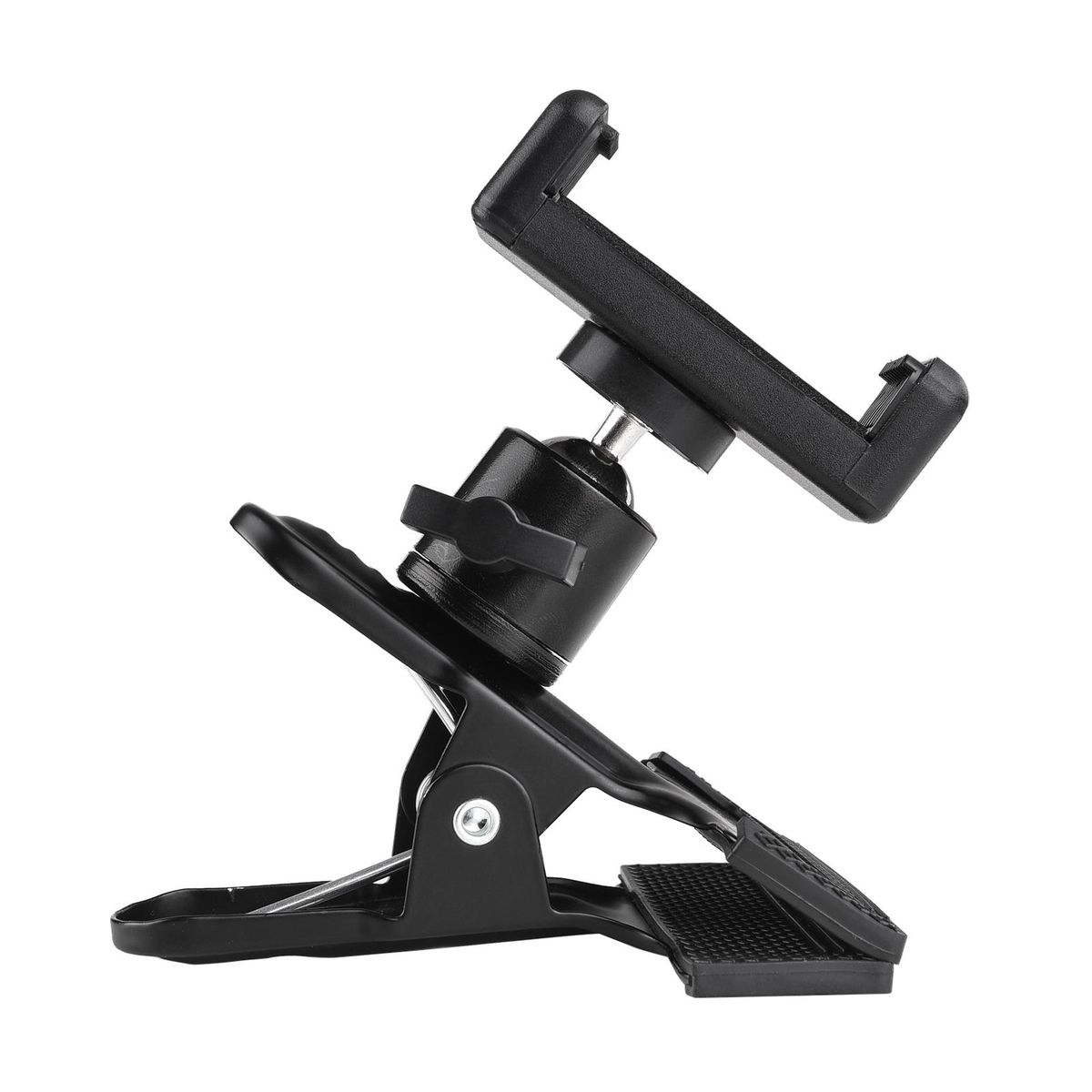 Clip-on Phone Holder Musical Instrument Phone Mount Stand with 360 Degree Rotatable Ball Head for Bass Guitar Head