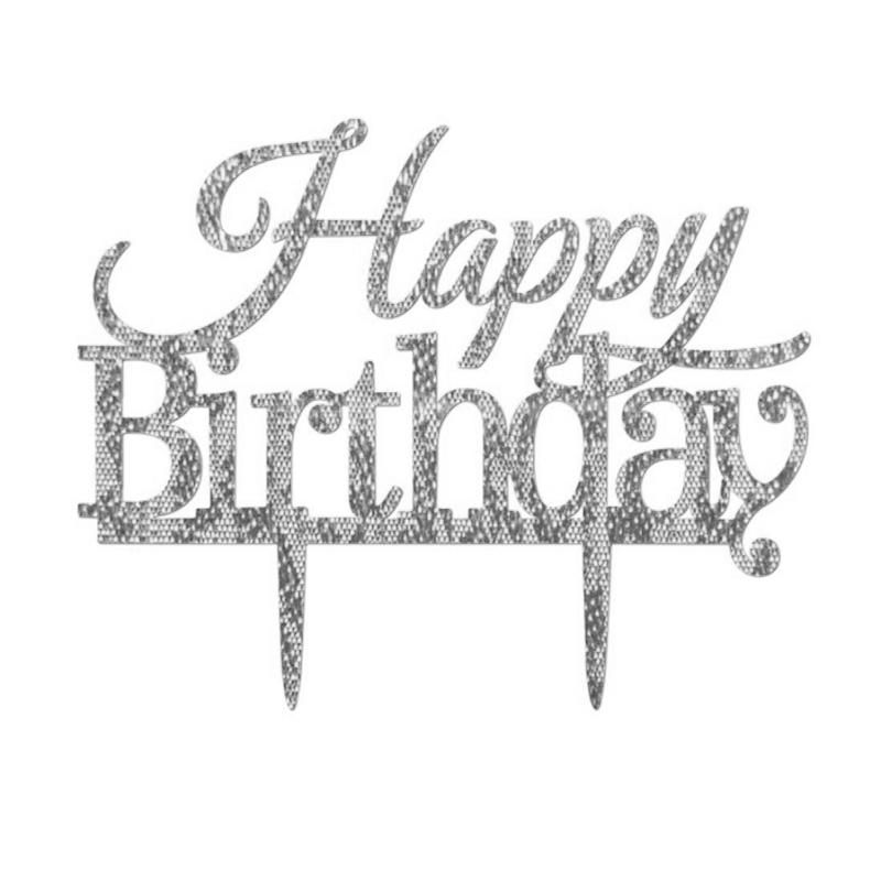 3D Card Cake Toppers with Art Words 
