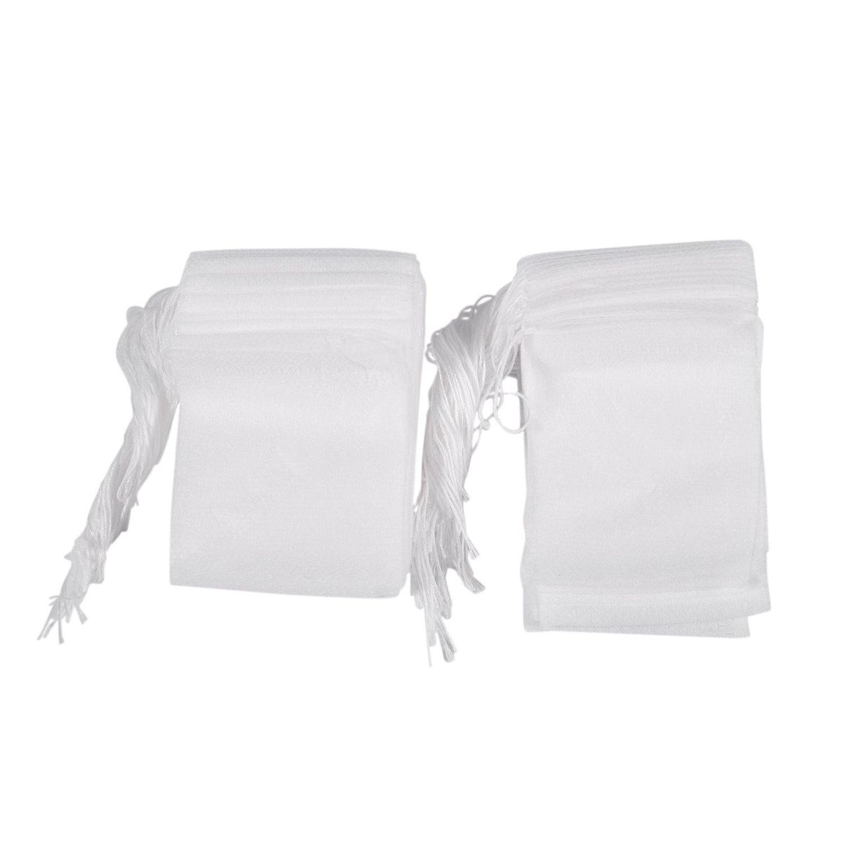 100 Pcs Disposable Empty Tea Bag String Heat