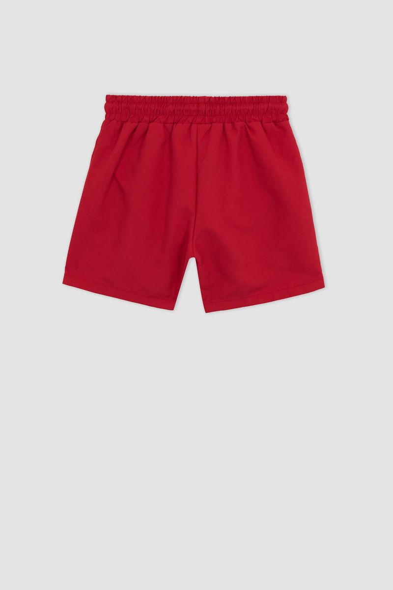 Boy Regular Fit Woven Swimming Short - Red