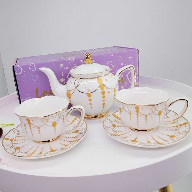 Teapot Tea Pot Jug Coffee Mug Cup Saucer Set  Wedding Gift