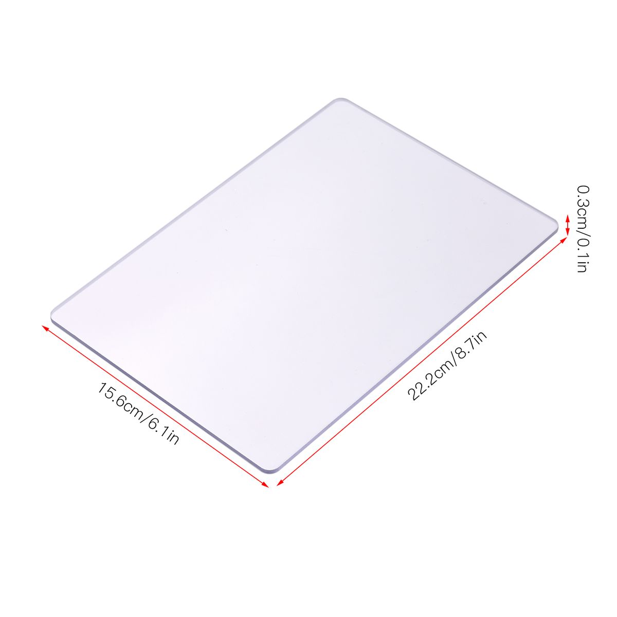 2pcs Transparent Cutting Pad Accessory Durable PC Material