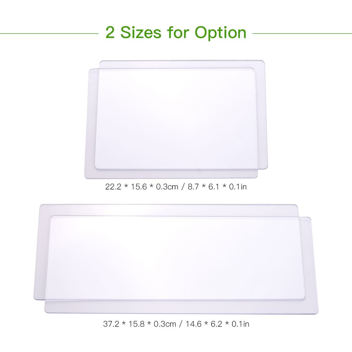 2pcs Transparent Cutting Pad Accessory Durable PC Material